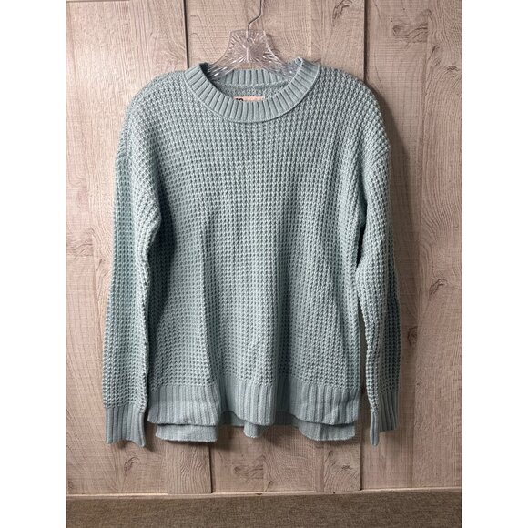 SO Goods For Life Womens Light Blue Acrylic Sweater Size Small Long Sleeves - Picture 1 of 7